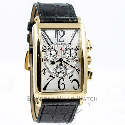 Franck Muller Long Island Yellow Gold Chronograph Watch 1100CC DT QZ Beverly Hills Watch Company