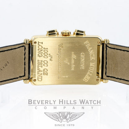Franck Muller Long Island Yellow Gold Chronograph Watch 1100CC DT QZ Beverly Hills Watch Company