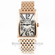 Franck Muller Long Island 18K Rose Gold Bracelet Silver Arabic Numeral Dial Ladies Watch 952QZ Beverly Hills Luxury Watch Store