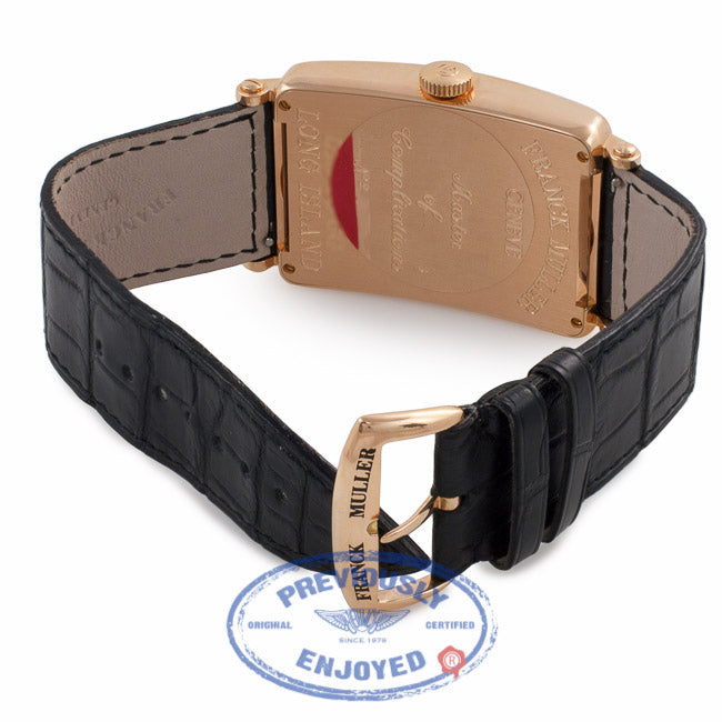 Franck Muller Long Island Grand Date 18k Rose Gold Black Dial 1200 S6 GG 22WFTY - Beverly Hills Watch Company Watch Store
