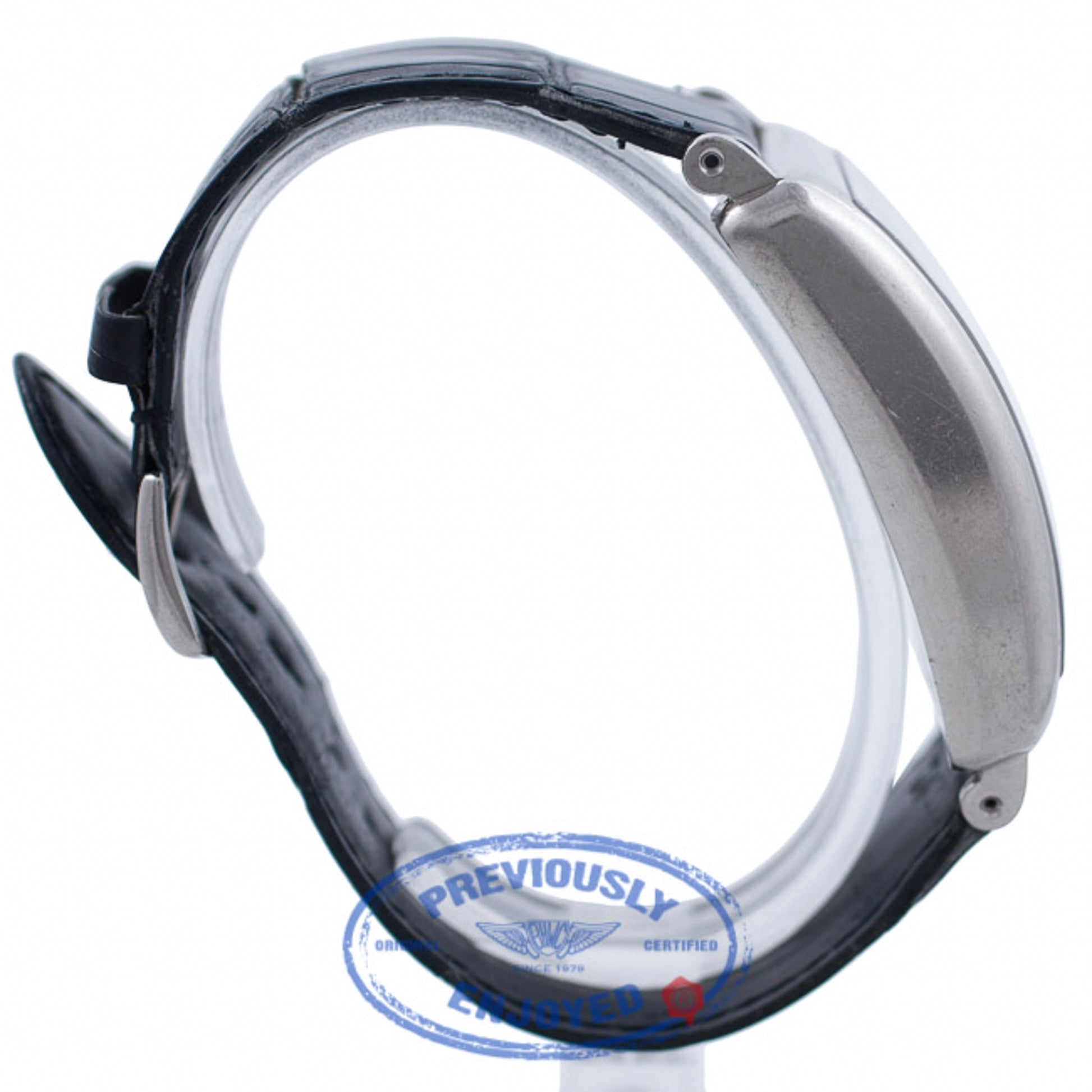 Franck Muller Long Island Grand Date 18k White Gold Black Dial 1200 S6 GG CZVKUN - Beverly Hills Watch Company Watch Store