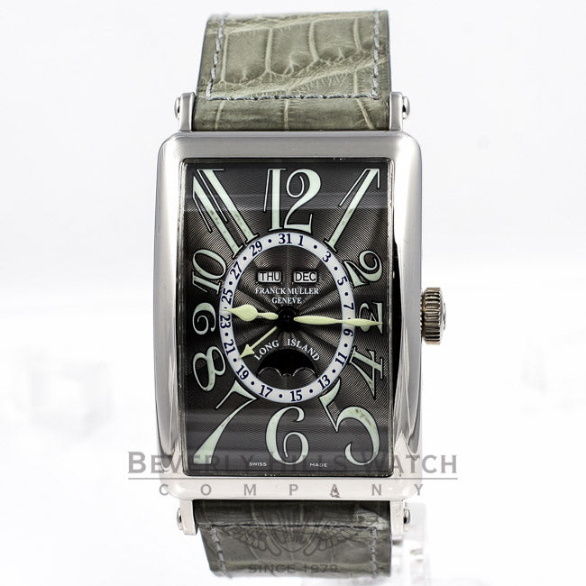 Franck Muller Long Island White Gold Master Calendar Lunar Watch 1200MCL Beverly Hills Watch Company