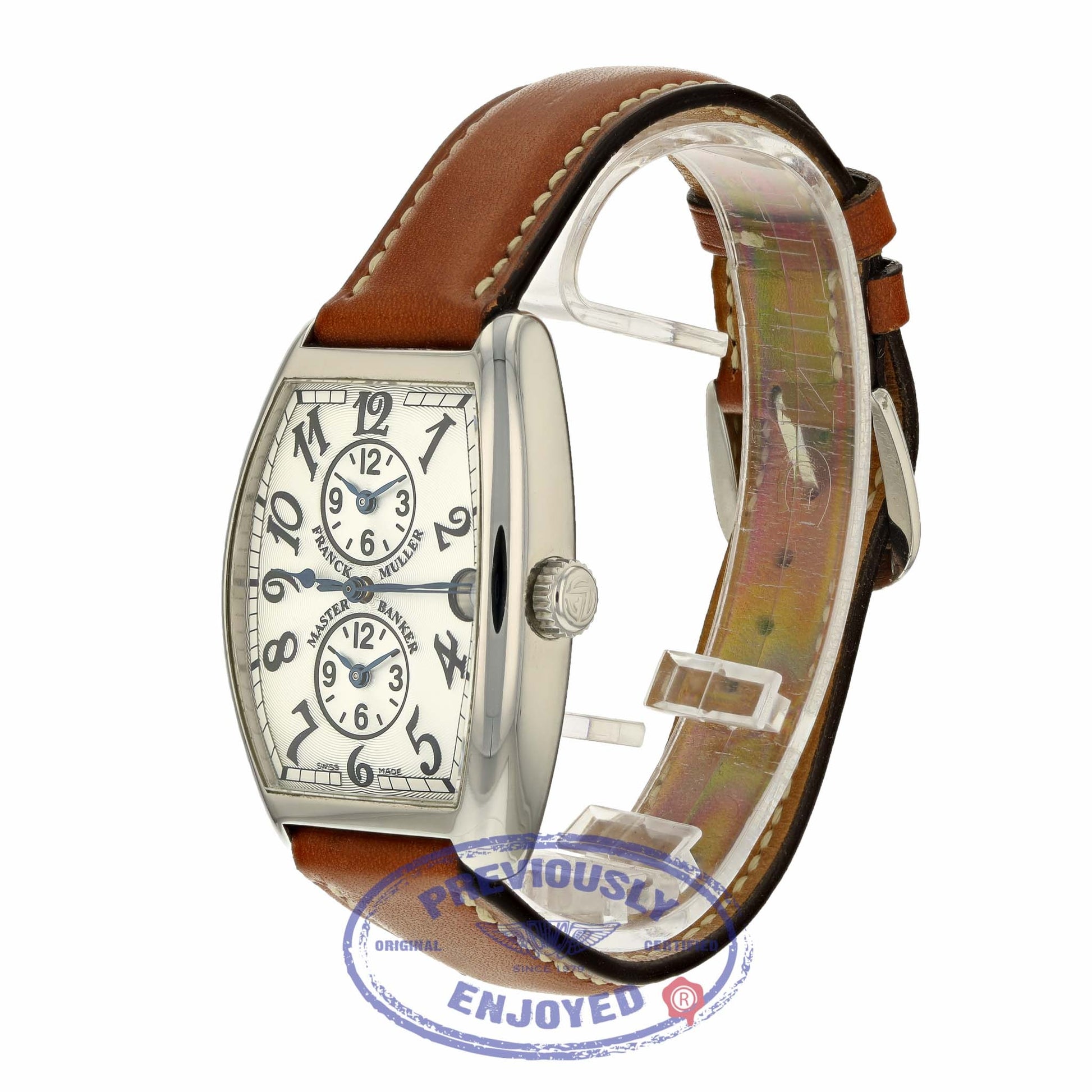 Franck Muller Master Banker Stainless Steel Silver Dial 2852MB 5PZ02E