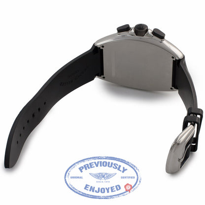 Franck Muller Master of Complications Mariner Stainless Steel Chronograph Black Dial Black Rubber Strap 8080 CC AT MAR 1M08ND  - Beverly Hills Watch Company Watch Store