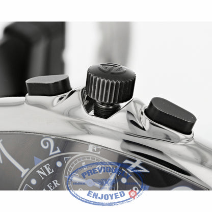 Franck Muller Master of Complications Mariner Stainless Steel Chronograph Black Dial Black Rubber Strap 8080 CC AT MAR 1M08ND  - Beverly Hills Watch Company