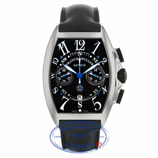 Franck Muller Master of Complications Mariner Stainless Steel Chronograph Black Dial Black Rubber Strap 8080 CC AT MAR 1M08ND  - Beverly Hills Watch Company