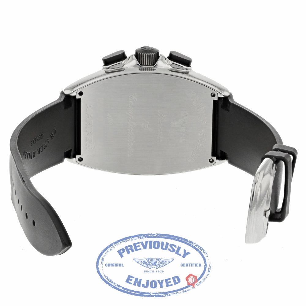Franck Muller Master of Complications Mariner Stainless Steel Chronograph Black Dial Black Rubber Strap 8080 CC AT MAR 1M08ND  - Beverly Hills Watch Company