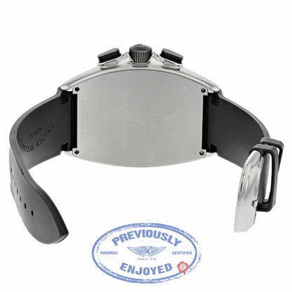Franck Muller Master of Complications Mariner Stainless Steel Chronograph Black Dial Black Rubber Strap 8080 CC AT MAR 1M08ND  - Beverly Hills Watch Company