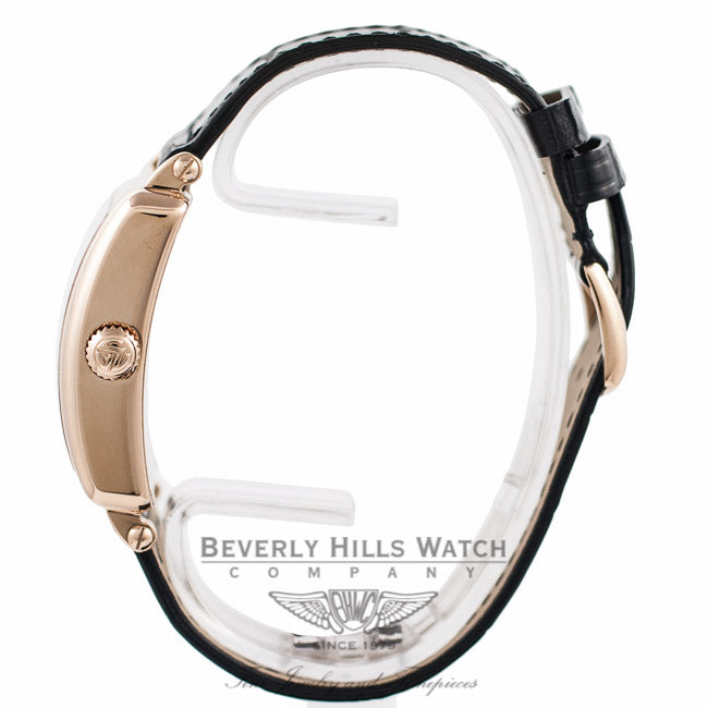 Franck Muller Master Square Quartz Ladies 18k Rose Gold Silver Dial 6002 M QZ R - UN55X5 - Beverly Hills Watch Company Watch Store