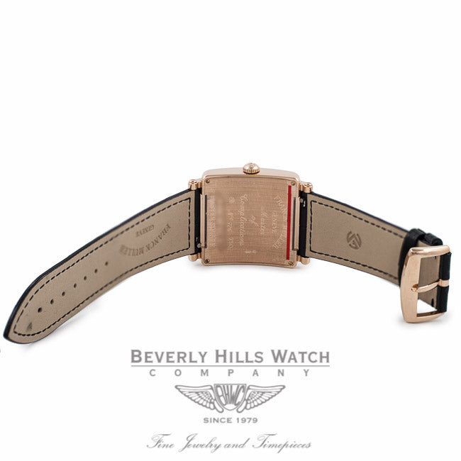 Franck Muller Master Square Quartz Ladies 18k Rose Gold Silver Dial 6002 M QZ R - UN55X5 - Beverly Hills Watch Company Watch Store