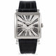 Franck Muller Master Square Quartz Stainless Steel Silver Dial Black Alligator Strap 6002 M QZ R - S5WH4K - Beverly Hills Watch Company Watch Store