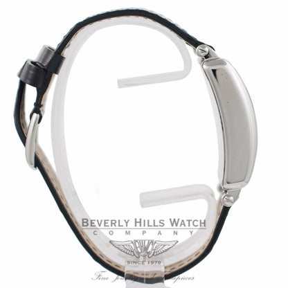 Franck Muller Master Square Quartz Stainless Steel Silver Dial Black Alligator Strap 6002 M QZ R - S5WH4K - Beverly Hills Watch Company Watch Store