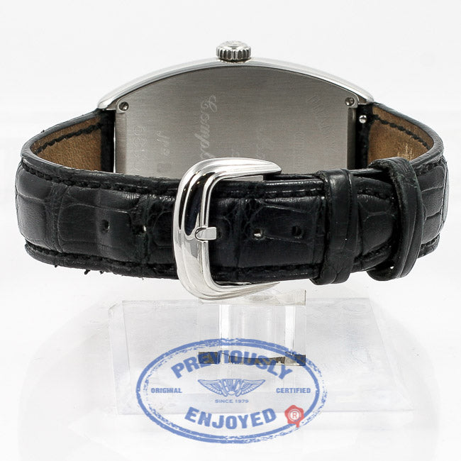 Franck Muller Stainless Steel Curvex Silver Arabic Numeral Dial Watch 6850SC Beverly Hills Watch Company Watches