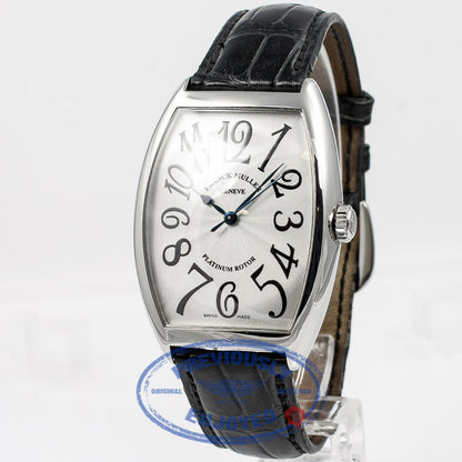 Franck Muller Stainless Steel Curvex Silver Arabic Numeral Dial Watch 6850SC Beverly Hills Watch Company Watches