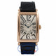Franck Muller Long Island 18k Rose Gold Silver Dial Black Alligator Strap 1002QZ CPWNA6