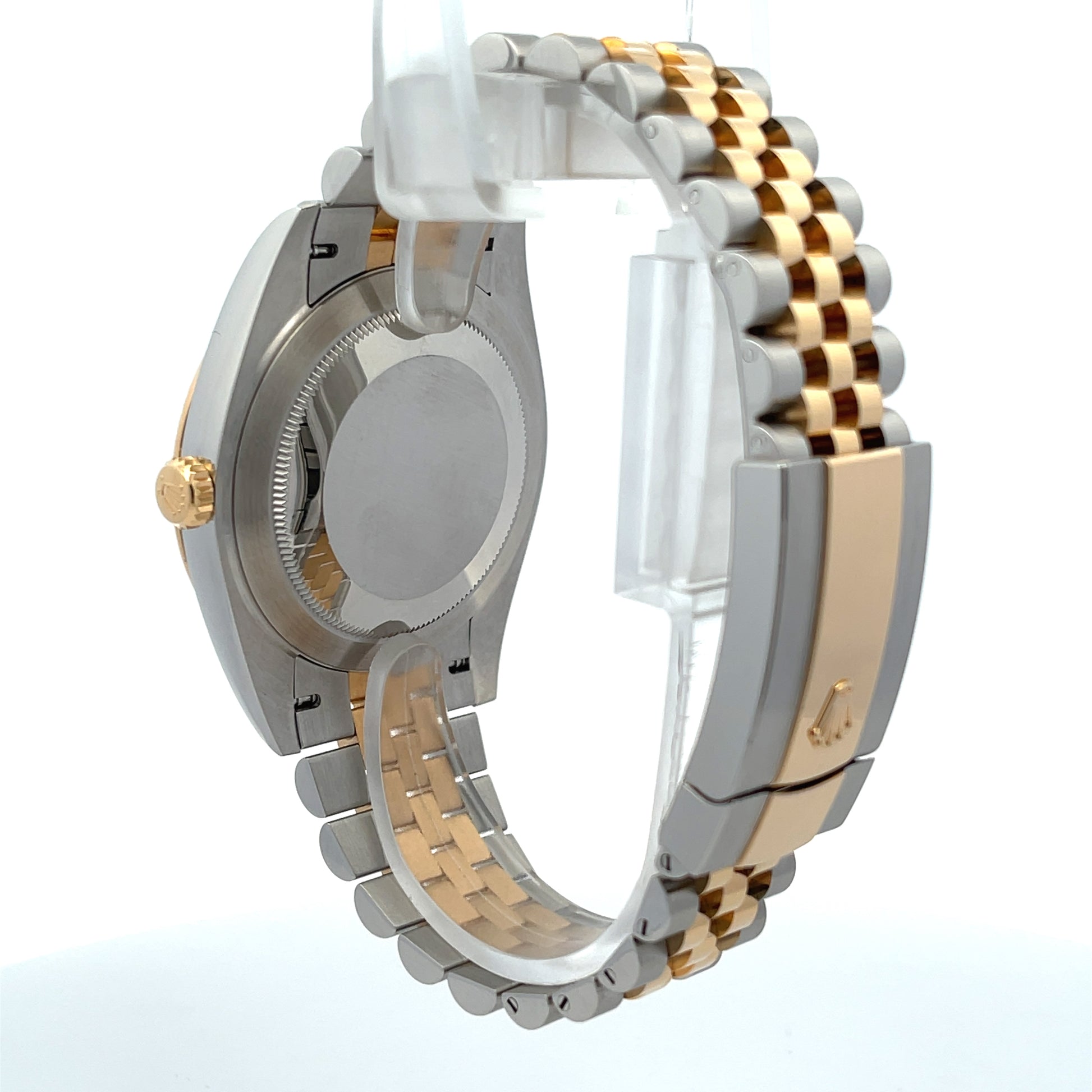 Rolex Datejust 41mm Black Diamond Dial Yellow Gold and Stainless Jubilee 126333 - Beverly Hills Watch Company