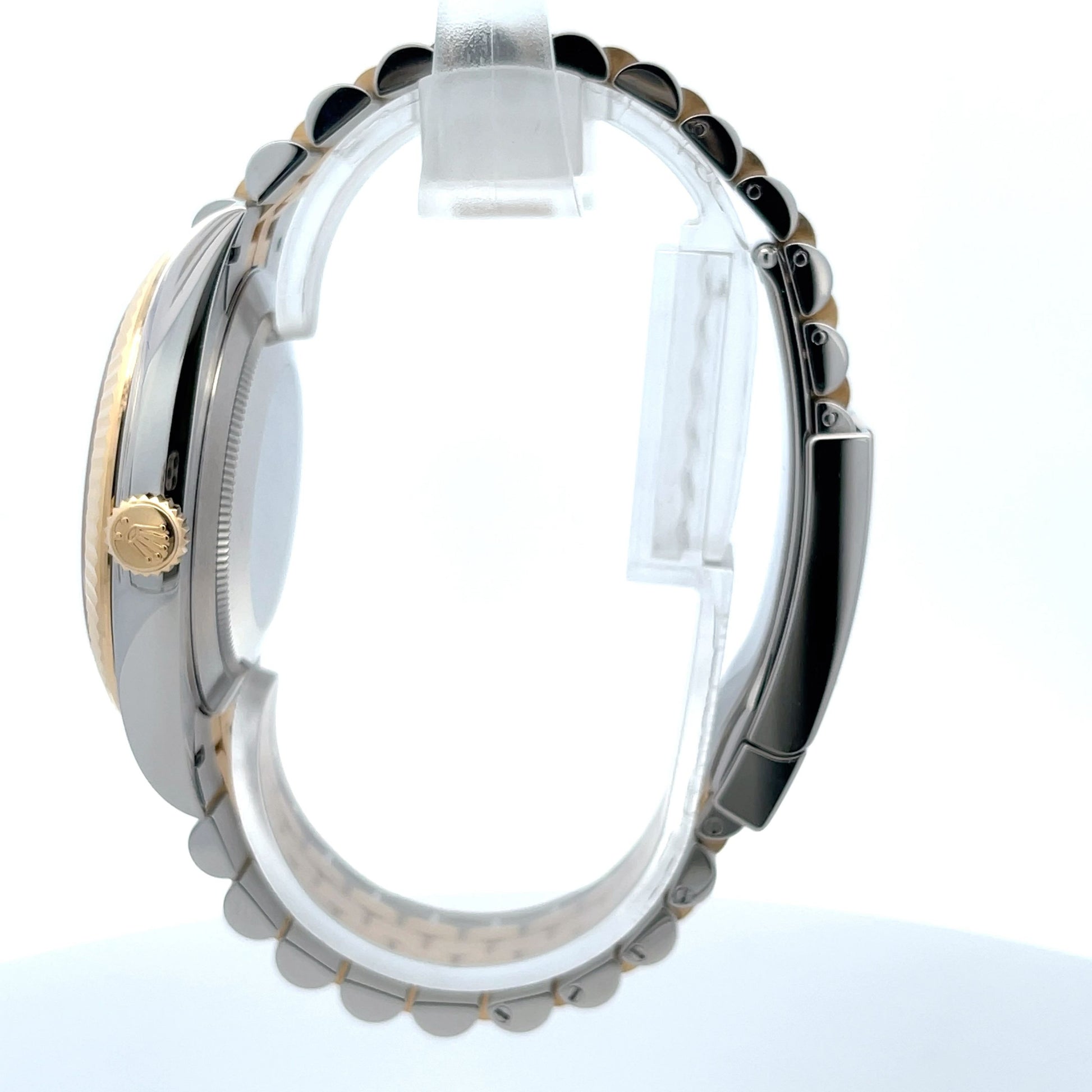 Rolex Datejust 41mm Black Diamond Dial Yellow Gold and Stainless Jubilee 126333 - Beverly Hills Watch Company