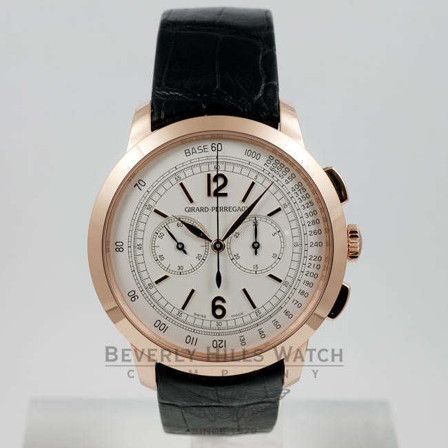 Girard Perregaux 1966 Chronograph Pink Gold Watch #49539-52-151-BK6A