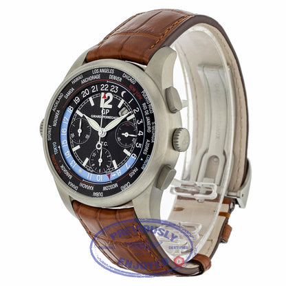 Girard Perregaux Financial World Timer 43mm Titanium Black Dial 49805 V53RLE - Beverly Hills Watch
