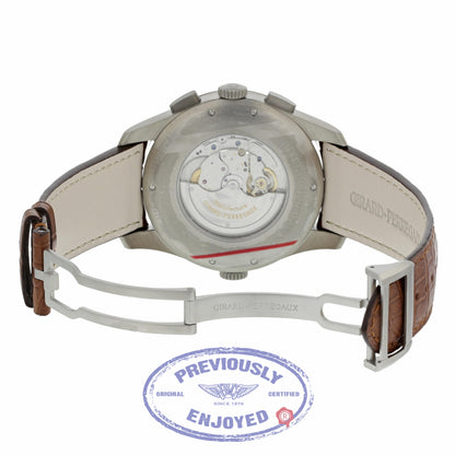 Girard Perregaux Financial World Timer 43mm Titanium Black Dial 49805 V53RLE - Beverly Hills Watch