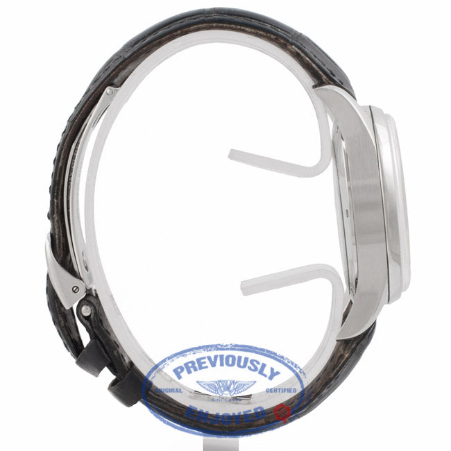 Girard Perregaux Ferrari Collection Stainless Steel Chronograph White Dial Leather Strap 4945 ZRE4CG - Beverly Hills Watch Store