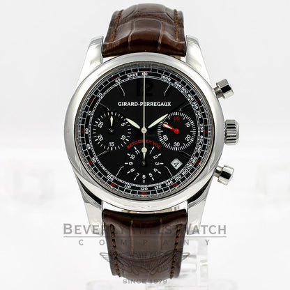 Girard Perregaux Chronograph Flyback Stainless Steel Watch 360-49580-11-651-BA6A  Beverly Hills Watch Company