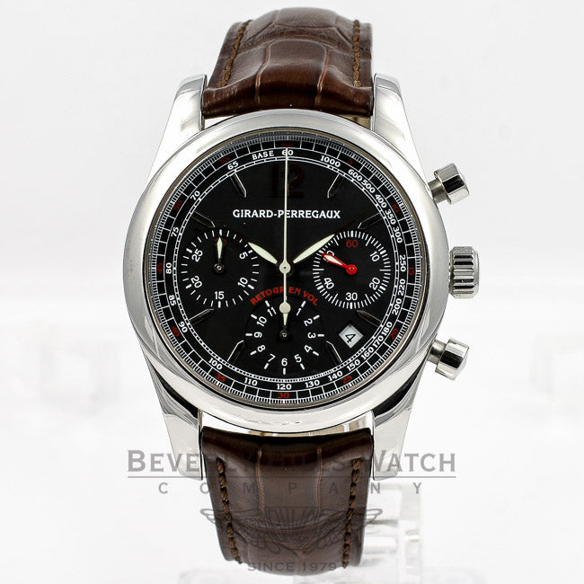 Girard Perregaux Chronograph Flyback Stainless Steel Watch 360-49580-11-651-BA6A  Beverly Hills Watch Company