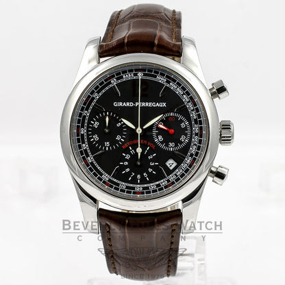 Girard Perregaux Chronograph Flyback Stainless Steel Watch 360-49580-11-651-BA6A  Beverly Hills Watch Company