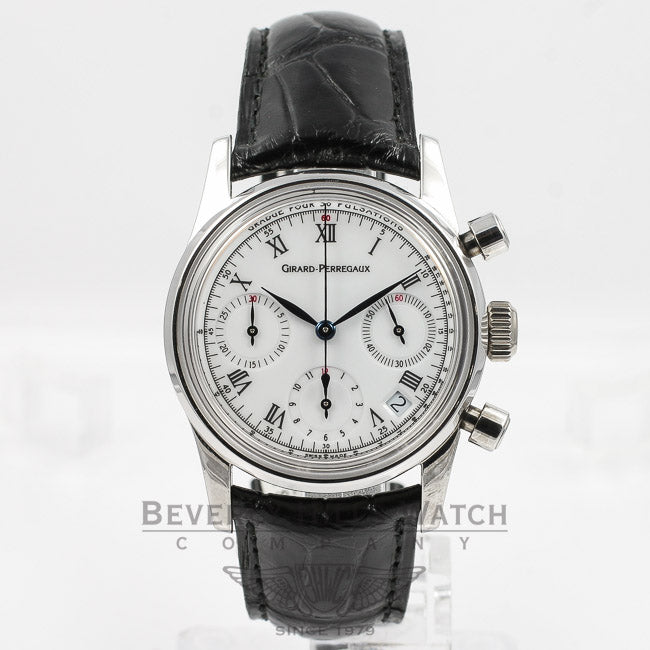 Girard Perregaux Chronograph White Gold Watch 4930 Beverly Hills Watch Company