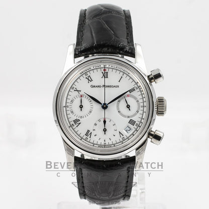 Girard Perregaux Chronograph White Gold Watch 4930 Beverly Hills Watch Company