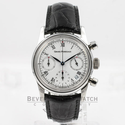 Girard Perregaux Chronograph White Gold Watch 4930 Beverly Hills Watch Company