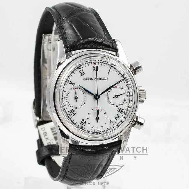 Girard Perregaux Chronograph White Gold Watch 4930 Beverly Hills Watch Company
