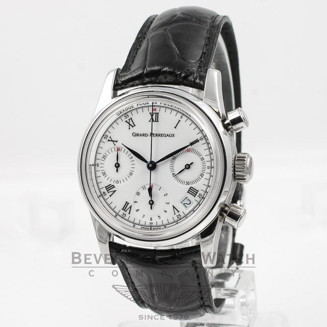 Girard Perregaux Chronograph White Gold Watch 4930 Beverly Hills Watch Company