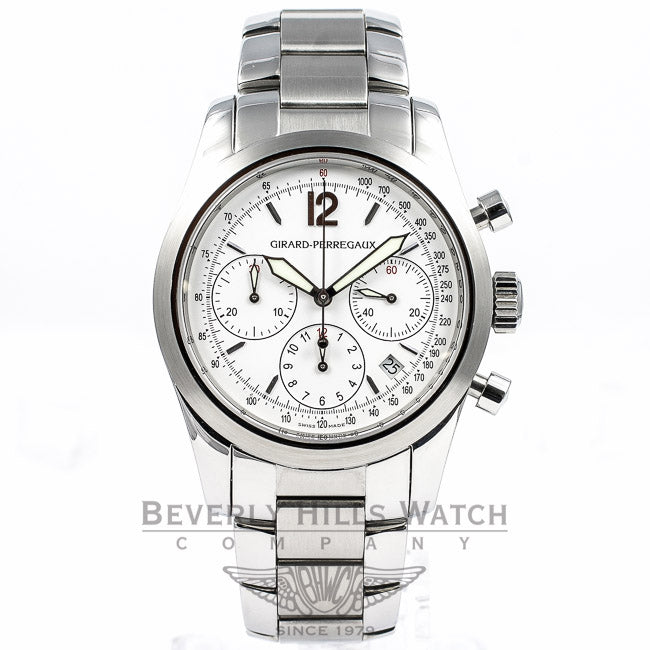 Girard Perregaux Classic Elegance Chronograph 38MM Watch 49560 Beverly Hills Watch Company