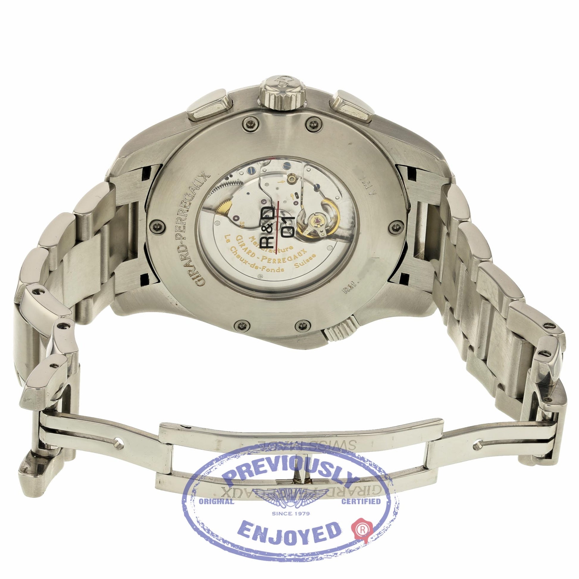 Girard Perregaux R&D Chronograph Watch 49930.1.11.6656 EMET9H - Beverly Hills Watch Company