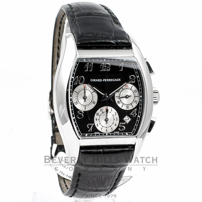 Girard Perregaux Richeville Chronograph Stainless Steel Watch 27650.0.11.6871 Beverly Hills Watch Company