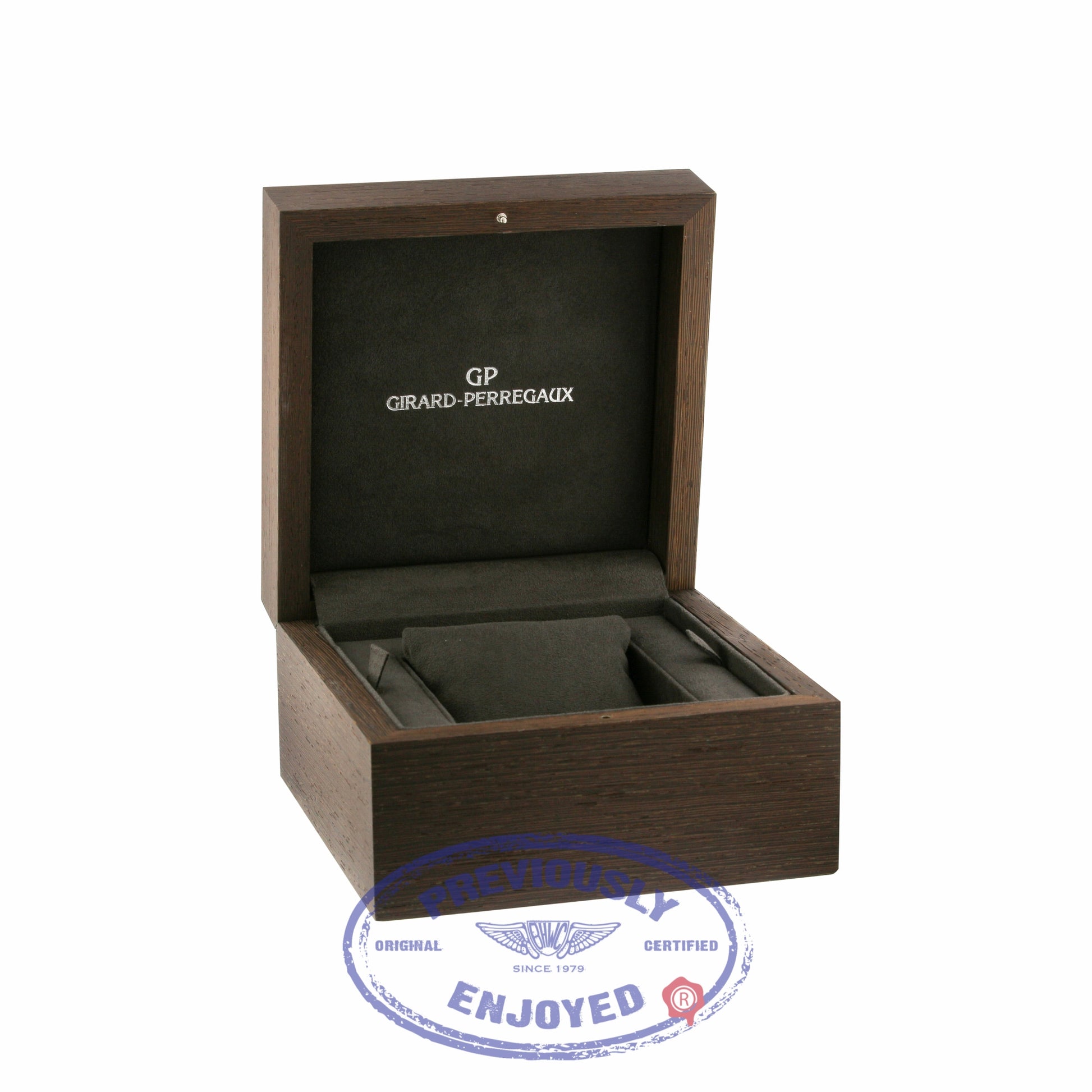 Girard Perregaux WW.TC Shadow Flyback Chronograph 43MM Ceramic Titanium Black Dial Black Rubber Strap 49820-32-611-FK6A 56E9EE - Beverly Hills Watch Company