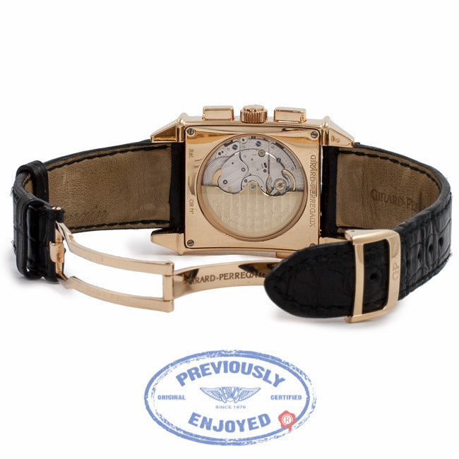 Girard Perregaux Vintage 1945 Chronograph 32MM 18k Rose Gold 25975-0-52-6056 HZKGI5 - Beverly Hills Watch Company Watch Store
