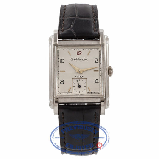 Girard Perregaux Vintage 94 Cream Dial White Gold 2550 - Beverly Hills Watch Company