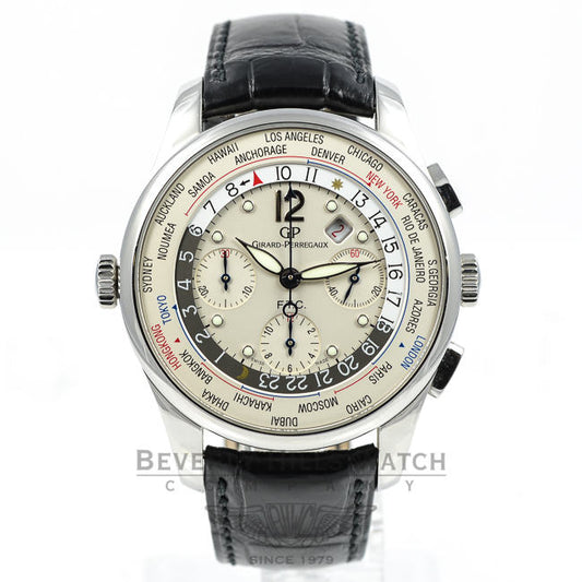 GIRARD PERREGAUX WORLD TIME 49805-53-151-BA6A Beverly Hills Watch Company