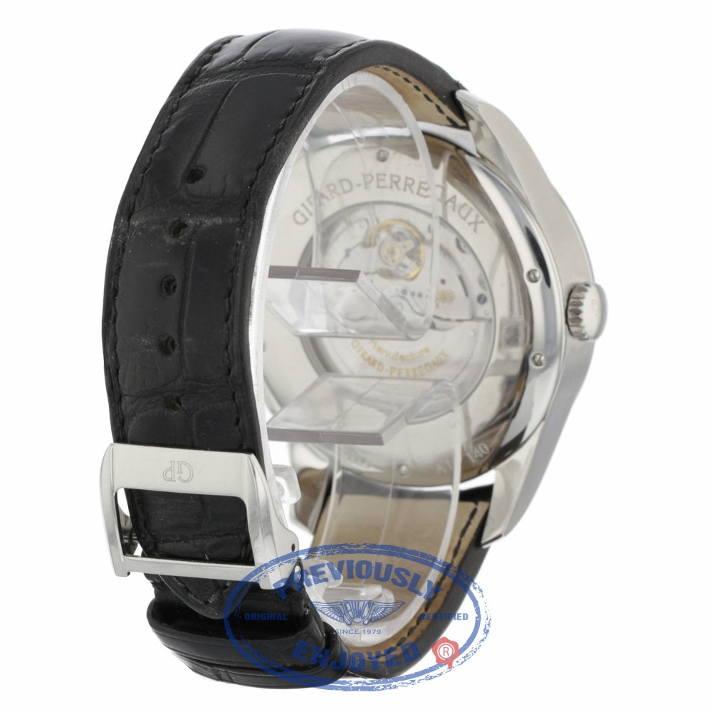 Girard Perregaux World Timer WW TC Silver Dial Chronograph 43mm 49805-11-152-BA6A FV6W9W - Beverly Hills Watch