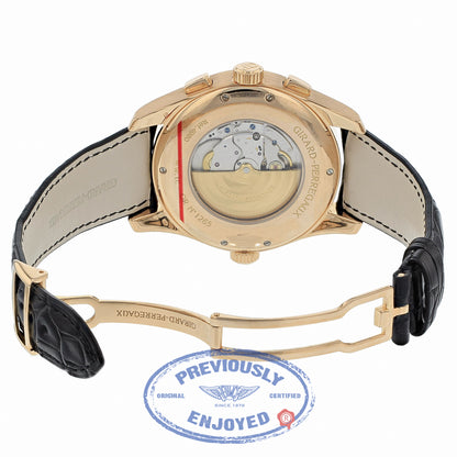 Girard Perregaux Worldwide Time Control 43mm 18k Rose Gold White Dial 49800-0-52-1041 HH8XKH - Beverly HillsWatch Company