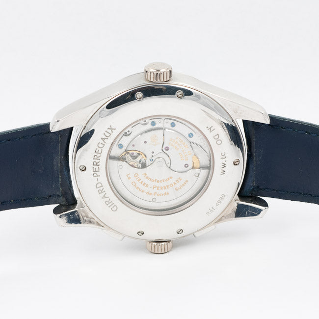 Girard Perregaux WW.TC 18KT White Gold Case 43mm Chronograph World Time 49800-53-456-BAGA Beverly Hills Watch Company Watches