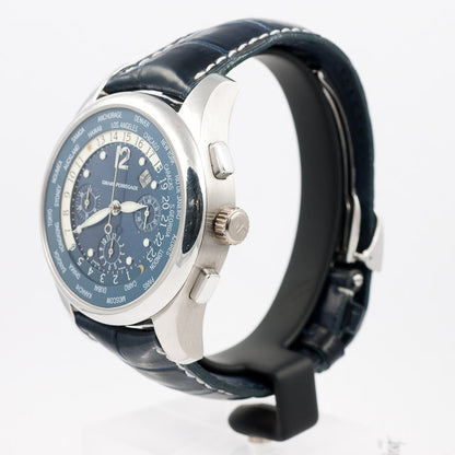 Girard Perregaux WW.TC 18KT White Gold Case 43mm Chronograph World Time 49800-53-456-BAGA Beverly Hills Watch Company Watches