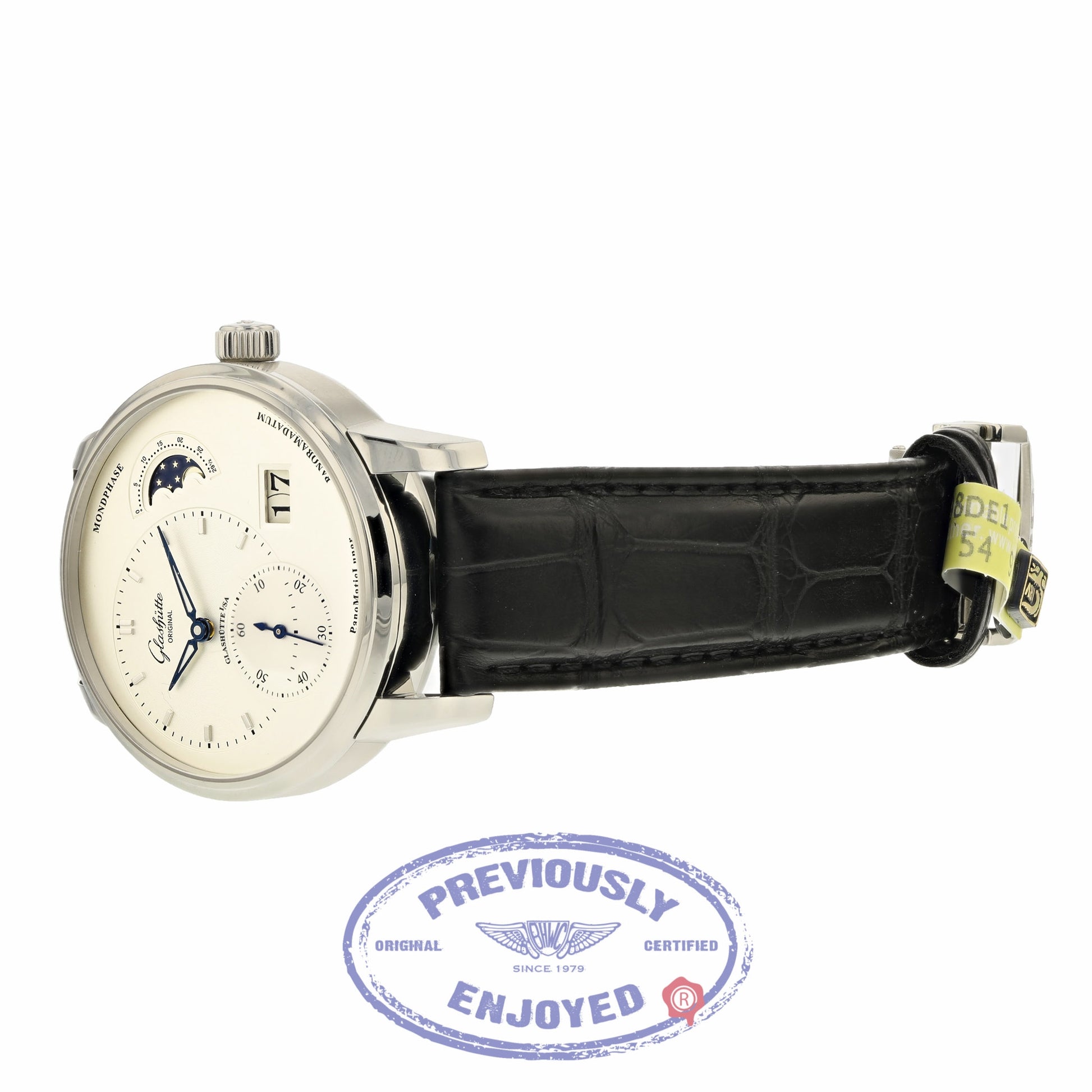 Glashutte PanoMatic Lunar Automatic 40mm Silver dial 90-02-42-32-05 048XK7 - Beverly Hills Watch Company
