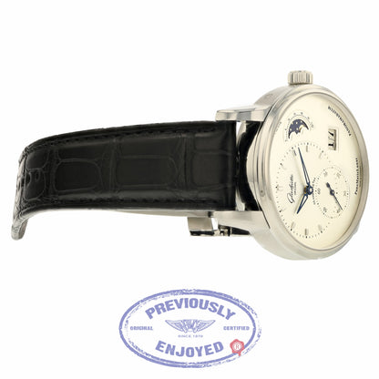 Glashutte PanoMatic Lunar Automatic 40mm Silver dial 90-02-42-32-05 048XK7 - Beverly Hills Watch Company