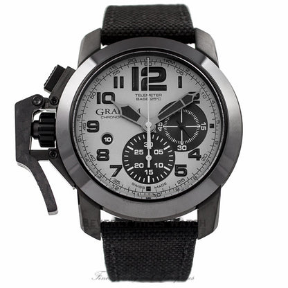 Graham Chronofighter Oversize 47MM Stainless Steel PVD Grey Dial 2CCAU.S01A 4JC2P5 - Beverly Hills Watch Company Watch Store