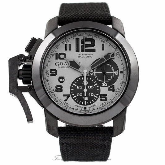 Graham Chronofighter Oversize 47MM Stainless Steel PVD Grey Dial 2CCAU.S01A 4JC2P5 - Beverly Hills Watch Company Watch Store