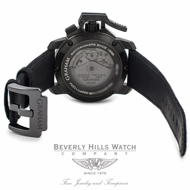 Graham Chronofighter Oversize 47MM Stainless Steel PVD Grey Dial 2CCAU.S01A 4JC2P5 - Beverly Hills Watch Company Watch Store