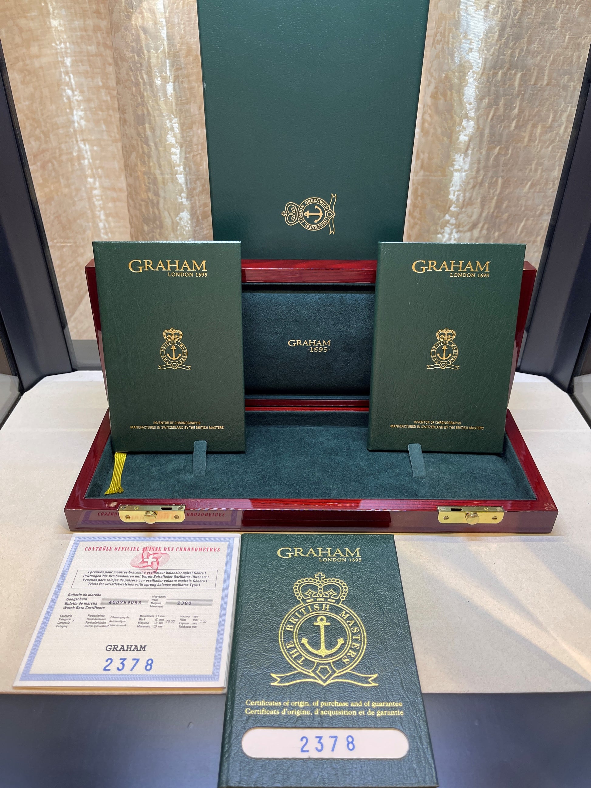 Graham Chronofighter 43mm Chronograph Black Dial 2378 - Beverly Hills Watch Company